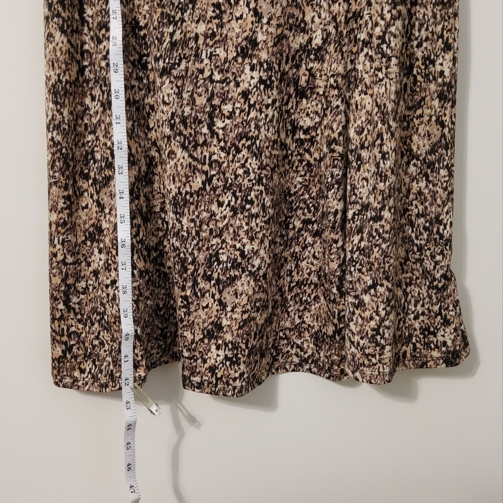 Kim Rogers Petite Black/Cream/White Abstract Patterned Sleeveless Shift Dress - Picture 3 of 6